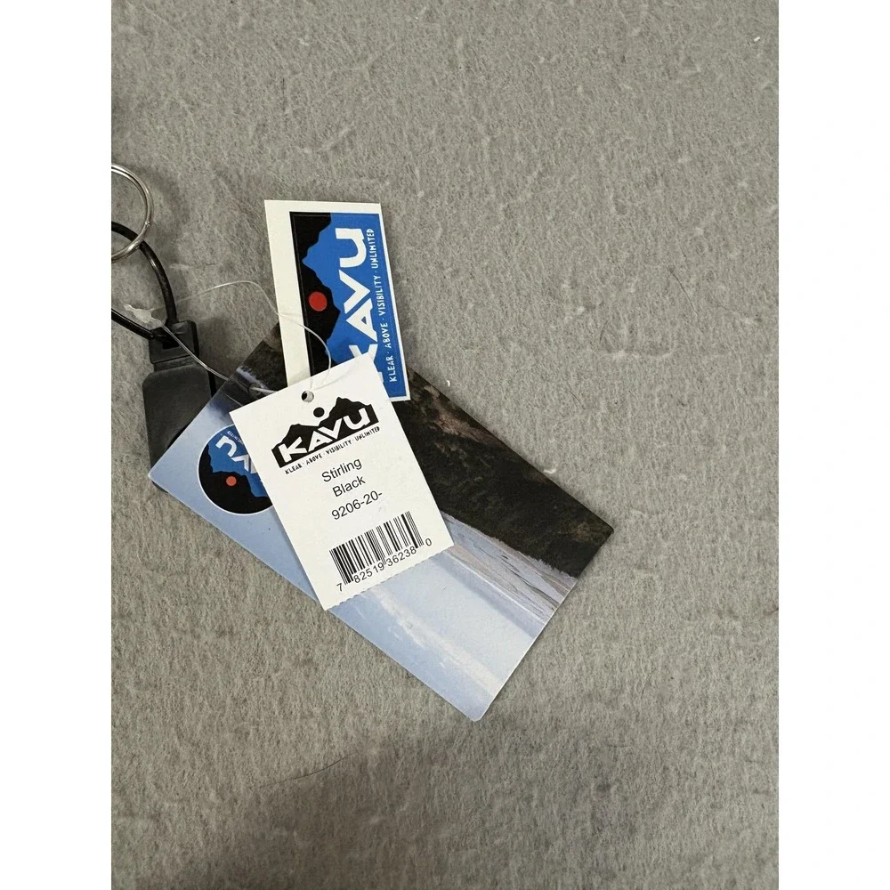 KAVU Wallet One Size Black Stirling‎ Zip ID Case Card Coin Pouch Key Ring